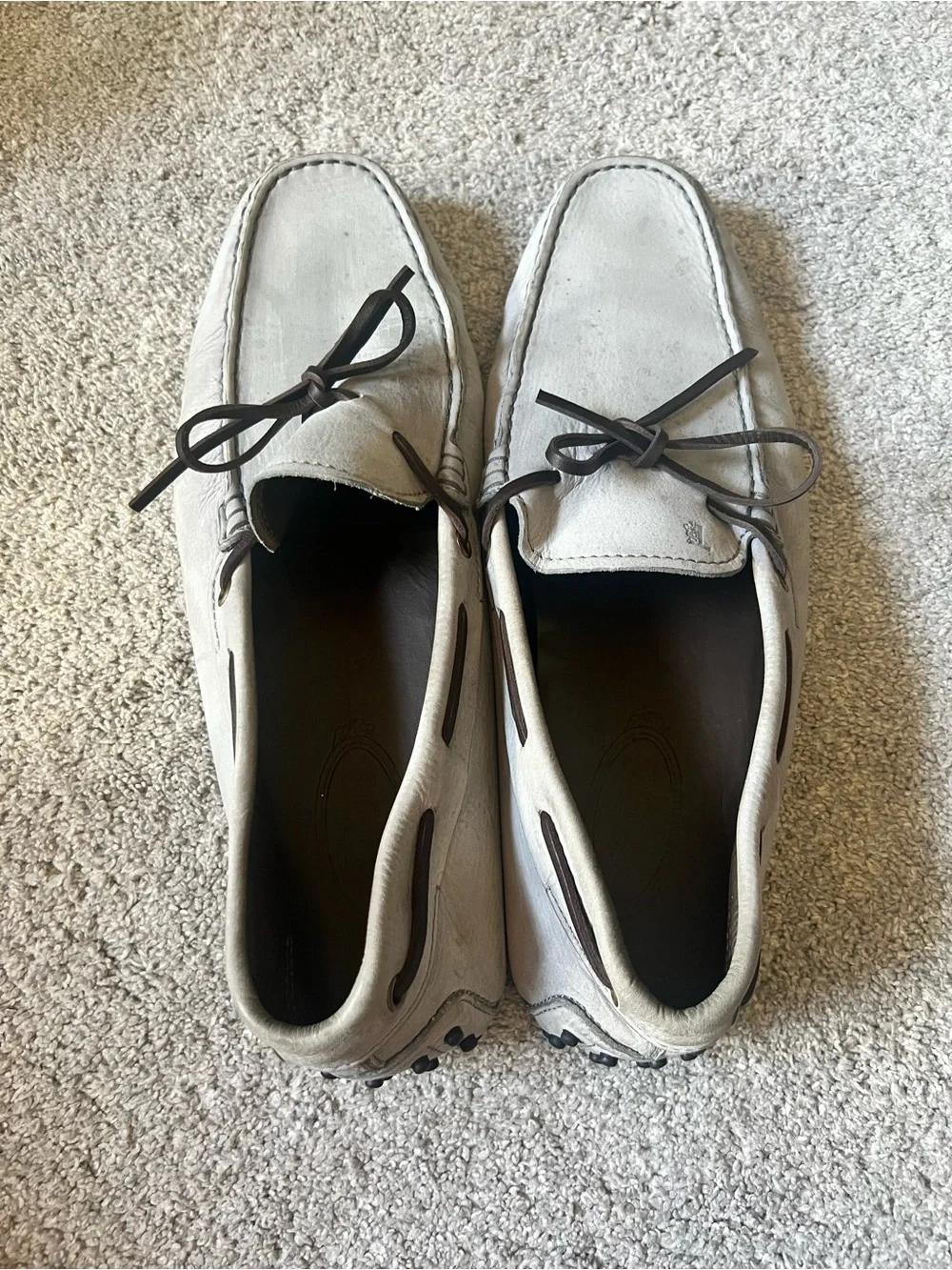 Tod's Gommino Size 11 UK / 12 US Leather Slip-On Moccasin Driving Shoes Loafers